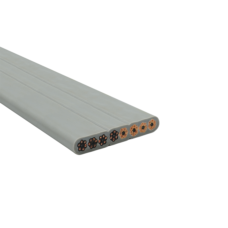 Kupariydin PVC-eristetty PVC-vaippahissi litteä kaapeli