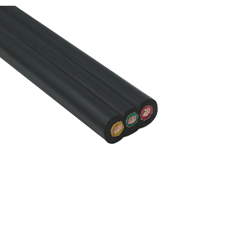 Kupariydin PVC-eristetty PVC-suojalla suojattu litteä hissikaapeli