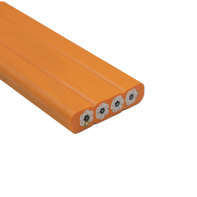 Yhdistelmävaippanosturin liikkuva litteä kaapeli