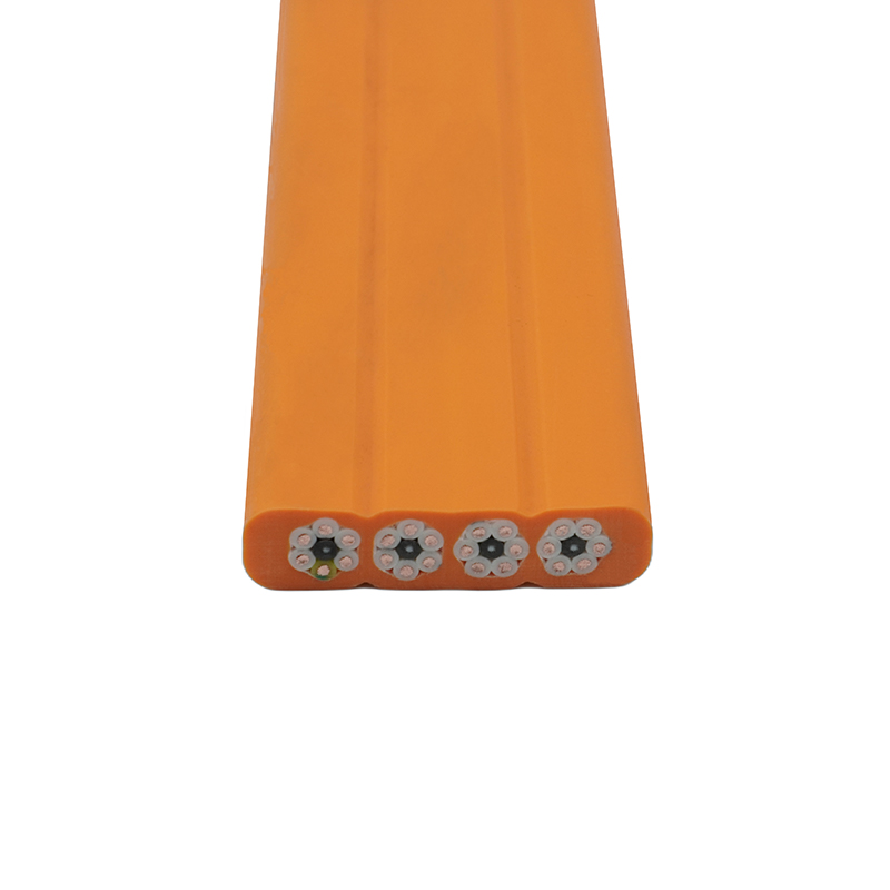 Yhdistelmävaippanosturin liikkuva litteä kaapeli