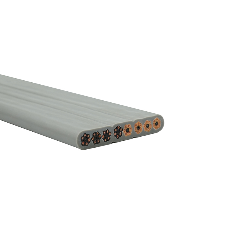 Kupariydin PVC-eristetty PVC-vaippahissi litteä kaapeli