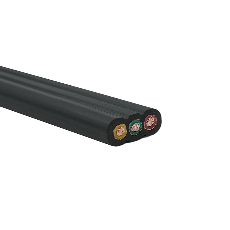 Kupariydin PVC-eristetty PVC-suojalla suojattu litteä hissikaapeli