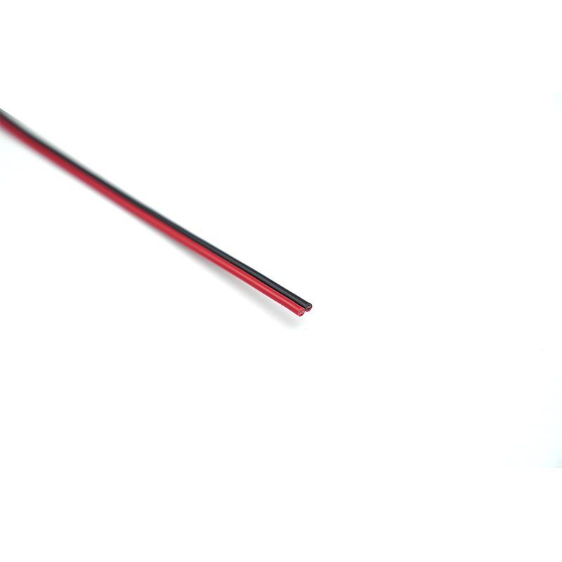 Punainen-musta rinnakkainen kaksoiskaapeli